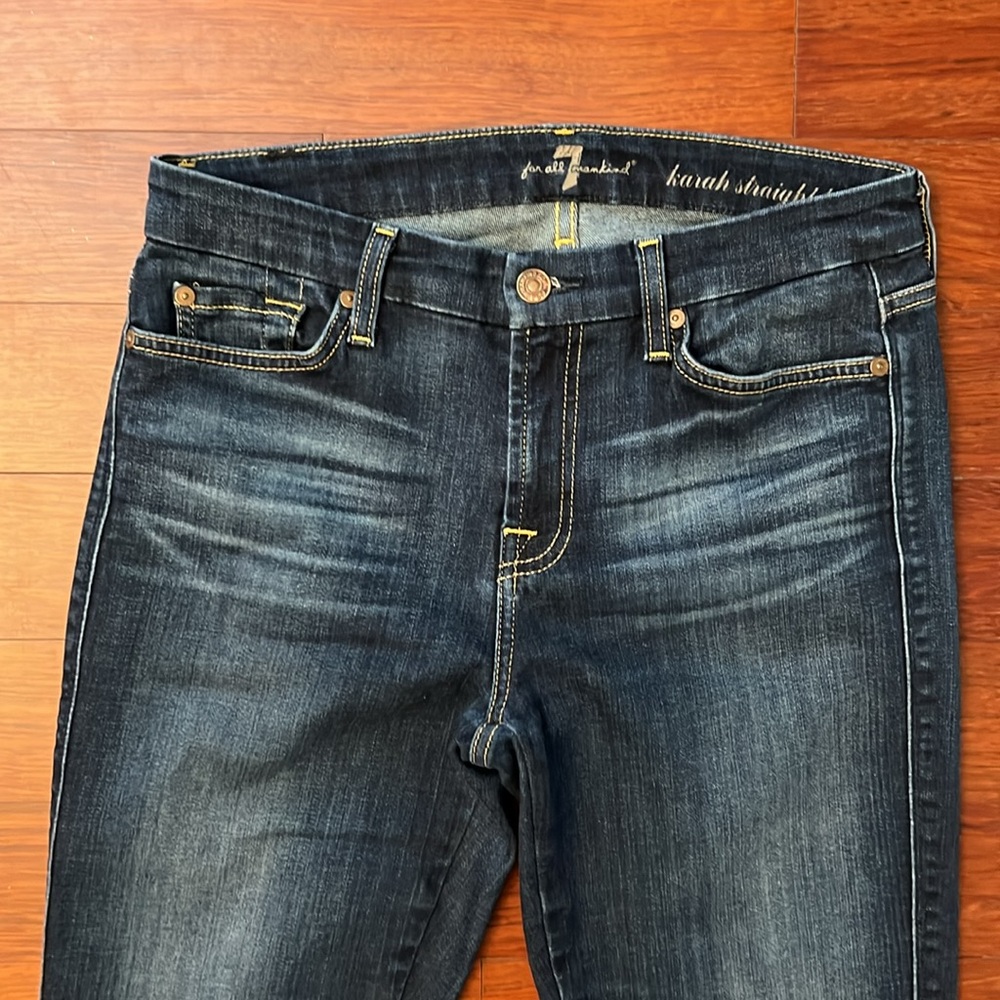7 For All Mankind Straight Leg Jeans - Picture 2 of 8